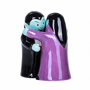 Hugging Vampires Ceramic Salt and Pepper Shakers Magnetic