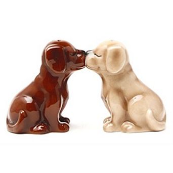 Pacific Trading Labrador Puppies Magnetic Salt and Pepper Shakers Set
