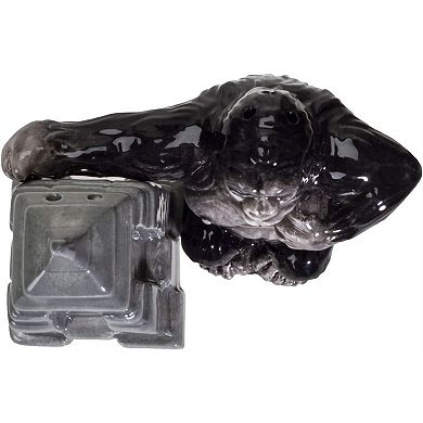 NY Empire State Building with Giant King Kong Monster Ceramic Salt and Pepper Shakers Set