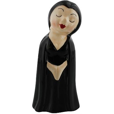 2-Piece Vampire Love at First Bite Set of Kissing Salt and Pepper Shakers, 4-Inch, Black