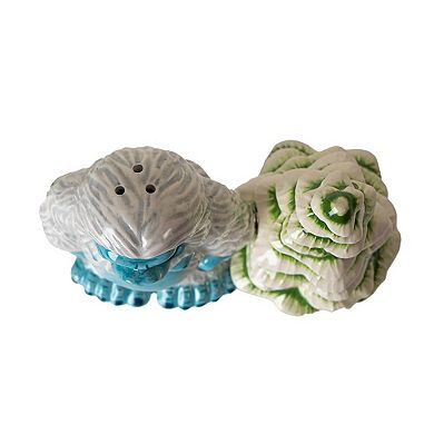 Pacific Trading Yeti With White Pine Tree Ceramic Magnetic Salt and Pepper Shaker Set