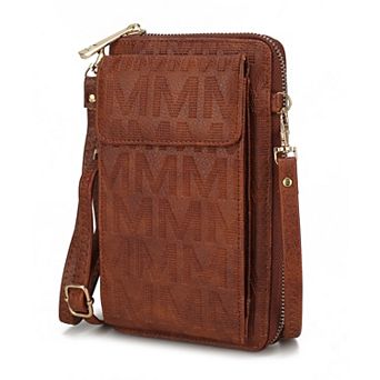 MKF Collection Caddy Faux leather Phone Wallet Crossbody Bag