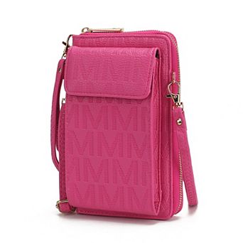 MKF Collection Caddy Faux leather Phone Wallet Crossbody Bag