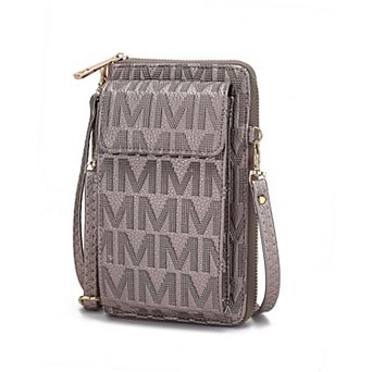 MKF Collection Caddy Faux leather Phone Wallet Crossbody Bag