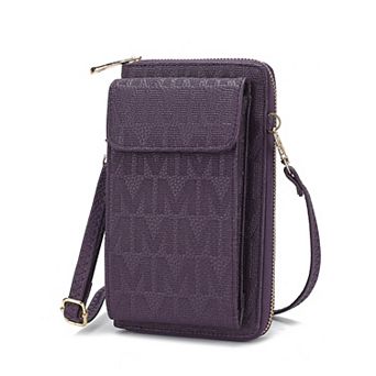 MKF Collection Caddy Faux leather Phone Wallet Crossbody Bag