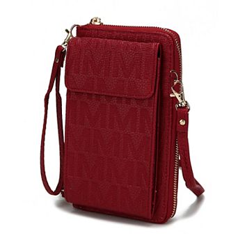 MKF Collection Caddy Faux leather Phone Wallet Crossbody Bag
