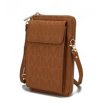 MKF Collection Caddy Faux leather Phone Wallet Crossbody Bag