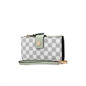 MKF Collection Solene Circular Print Faux leather Wristlet Wallet