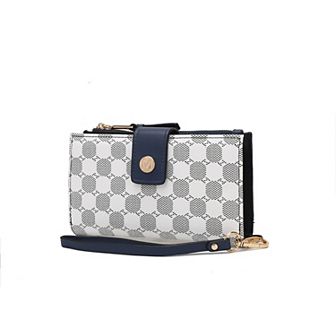 MKF Collection Solene Circular Print Faux leather Wristlet Wallet