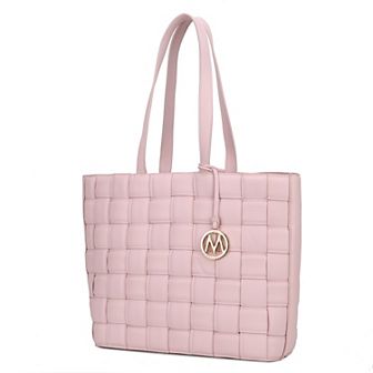 MKF Collection Rowan Woven Faux Leather Tote Bag