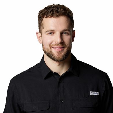 Men's Columbia PFG Backwater Short Sleeve Button-Down Shirt