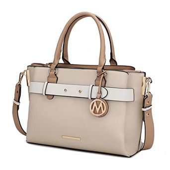 MKF Collection Jamie Satchel Bag with Multiple Compartments