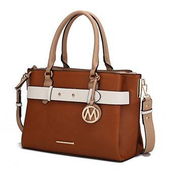 MKF Collection Jamie Satchel Bag with Multiple Compartments