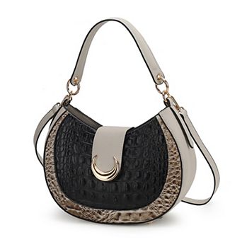 MKF Collection Jain Croc-Embossed Shoulder Bag