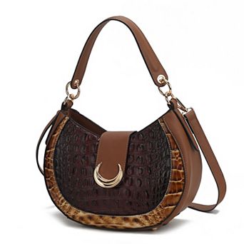 MKF Collection Jain Croc-Embossed Shoulder Bag