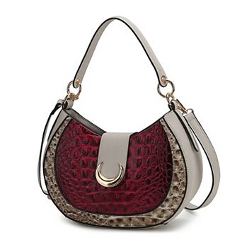 MKF Collection Jain Croc-Embossed Shoulder Bag