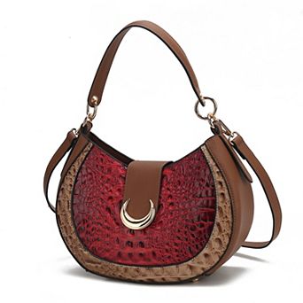 MKF Collection Jain Croc-Embossed Shoulder Bag