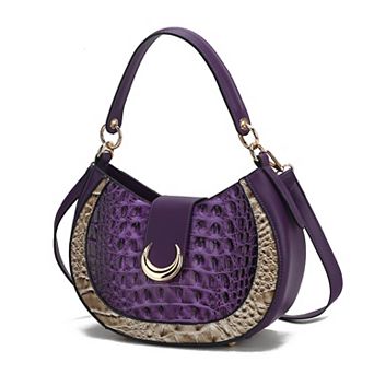 MKF Collection Jain Croc-Embossed Shoulder Bag