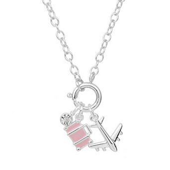 LC Lauren Conrad Silver Tone Travel Whimsy Charm Necklace