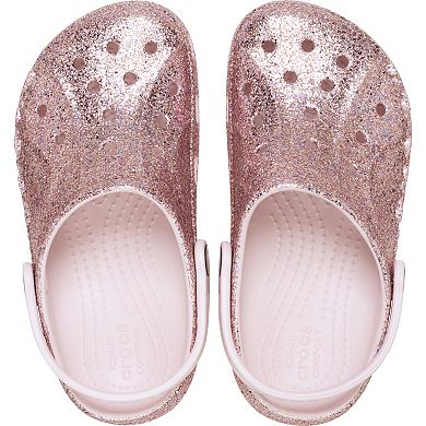 Crocs Baya Mixed Glitter Clog Girls Slip-On Clogs