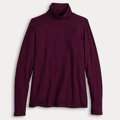 Women's Croft & Barrow® Fitted Turtleneck