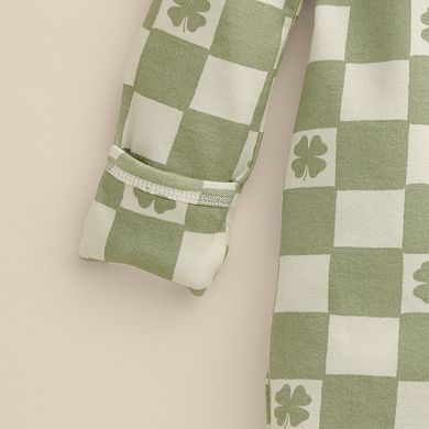 Baby Little Co. by Lauren Conrad Zip-Up Checkered Sleep & Play One-Piece Pajamas