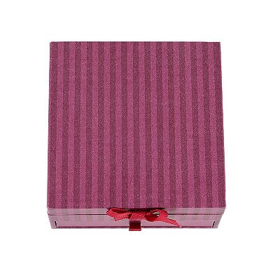 Paige Harper Fine Silver Butterfly Necklace, 3-Pair Cubic Zirconia Earring & Jewelry Box Set