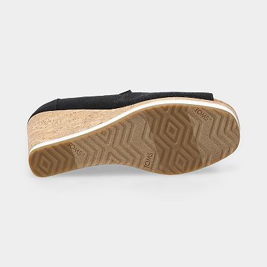 TOMS Essential Women's Wedge Peep Toe Sandals