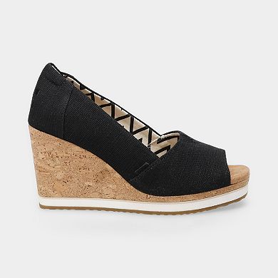 TOMS Essential Women's Wedge Peep Toe Sandals