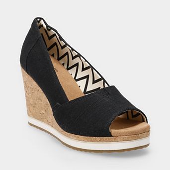 TOMS Essential Women's Wedge Peep Toe Sandals