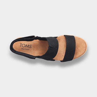 TOMS Emilia Wedge Women's Slingback Sandals