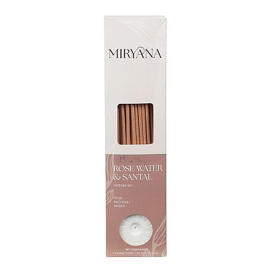 Miryana Rose Water & Santal Incense Set