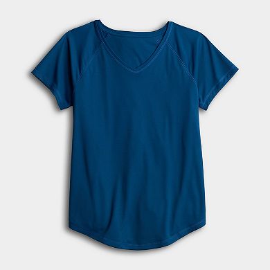 Women's Tek Gear® Moisture-Wicking Dry Tek V-Neck Tee