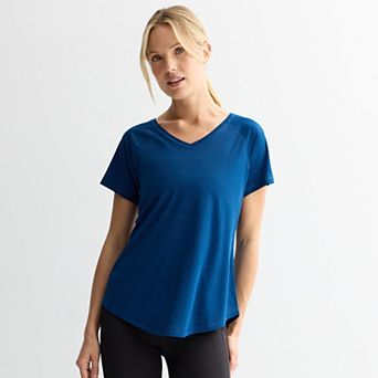 Women's Tek Gear® Moisture-Wicking Dry Tek V-Neck Tee