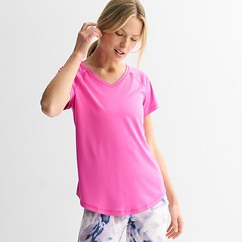 Women's Tek Gear® Moisture-Wicking Dry Tek V-Neck Tee