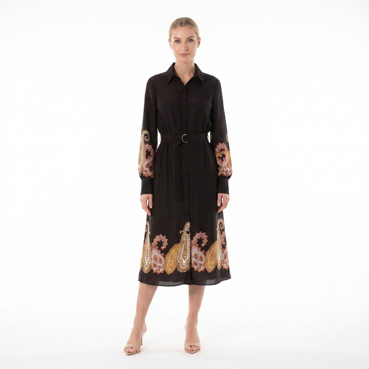 Женские платья Maison Tara Border Print Shirtdress