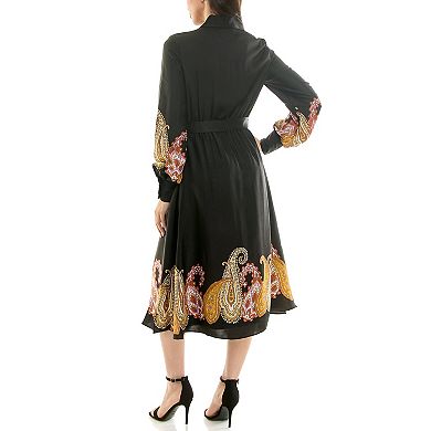 Women's Maison Tara Border Print Shirtdress