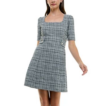 Women's Maison Tara Boucle Fit & Flare Dress