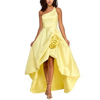 Women's Maison Tara One Shoulder Rosette High Low Gown