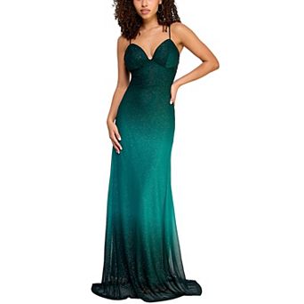Women's Maison Tara Glitter Knit Evening Gown