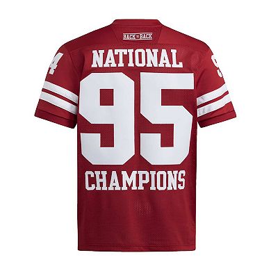 Men's adidas Nebraska Cornhuskers '94 & '95 National Champions Anniversary Icon Jersey