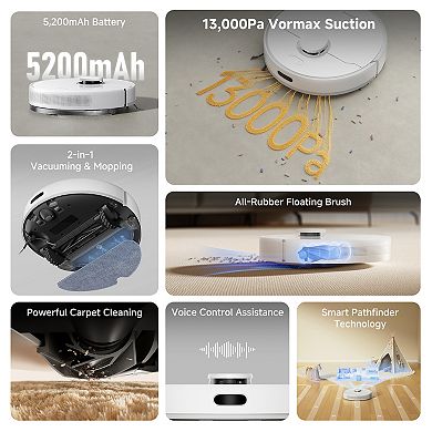 Dreame GoVac 200 3-in-1 Robotic Vacuum, Mop & Auto Empty System