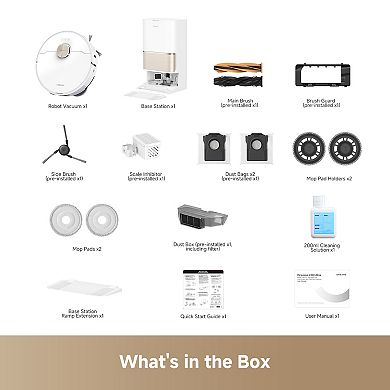 Dreame GoVac 600 8-in-1 Robotic Vacuum Cleaner with Power Dock