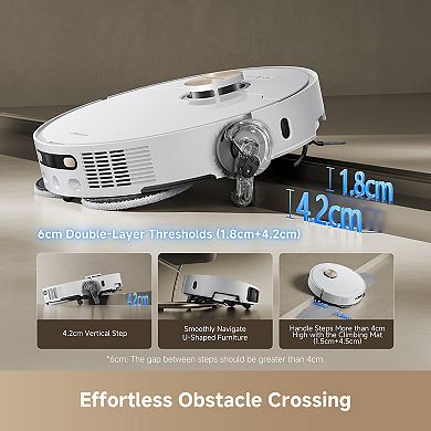 Dreame GoVac 600 8-in-1 Robotic Vacuum Cleaner with Power Dock