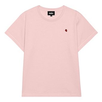 Dalix Womens Lil Strawberry Lightweight High Waisted Tee