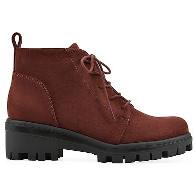 White Mountain Tariq Women's Lace-Up Lug Sole Booties