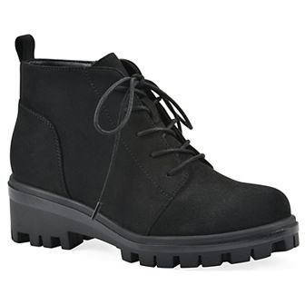 White Mountain Tariq Women's Lace-Up Lug Sole Booties