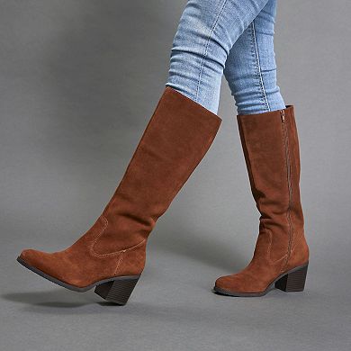 White Mountain Tater Women's Heeled Tall Shaft Boots