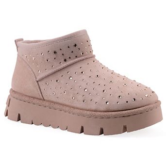 White Mountain Tomas Women's Faux Fur Lined Ankle Booties