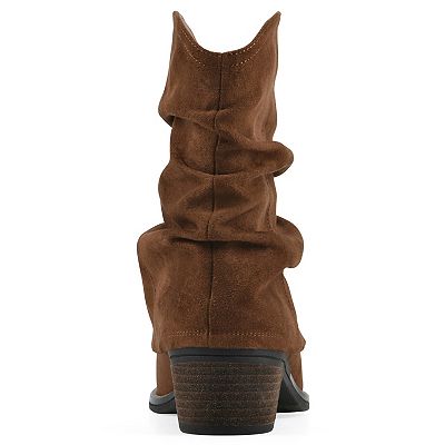 White Mountain Alden Women's Mid Calf Western Bootie